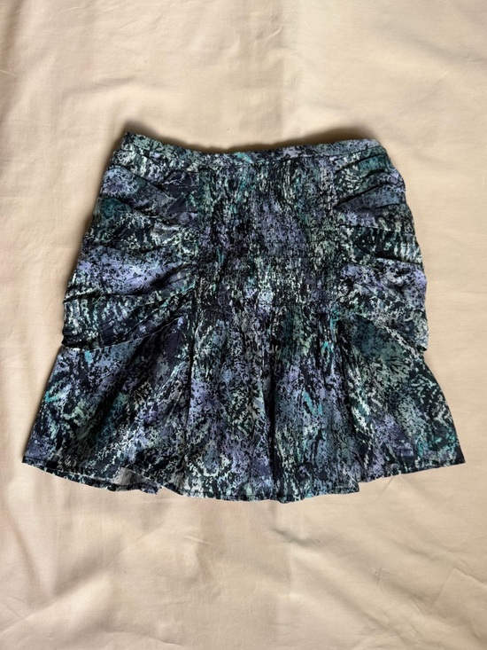 IRO Dresses & Skirts - IRO Karina Mini Skirt Abstract Print Shirred Vacation Going Out